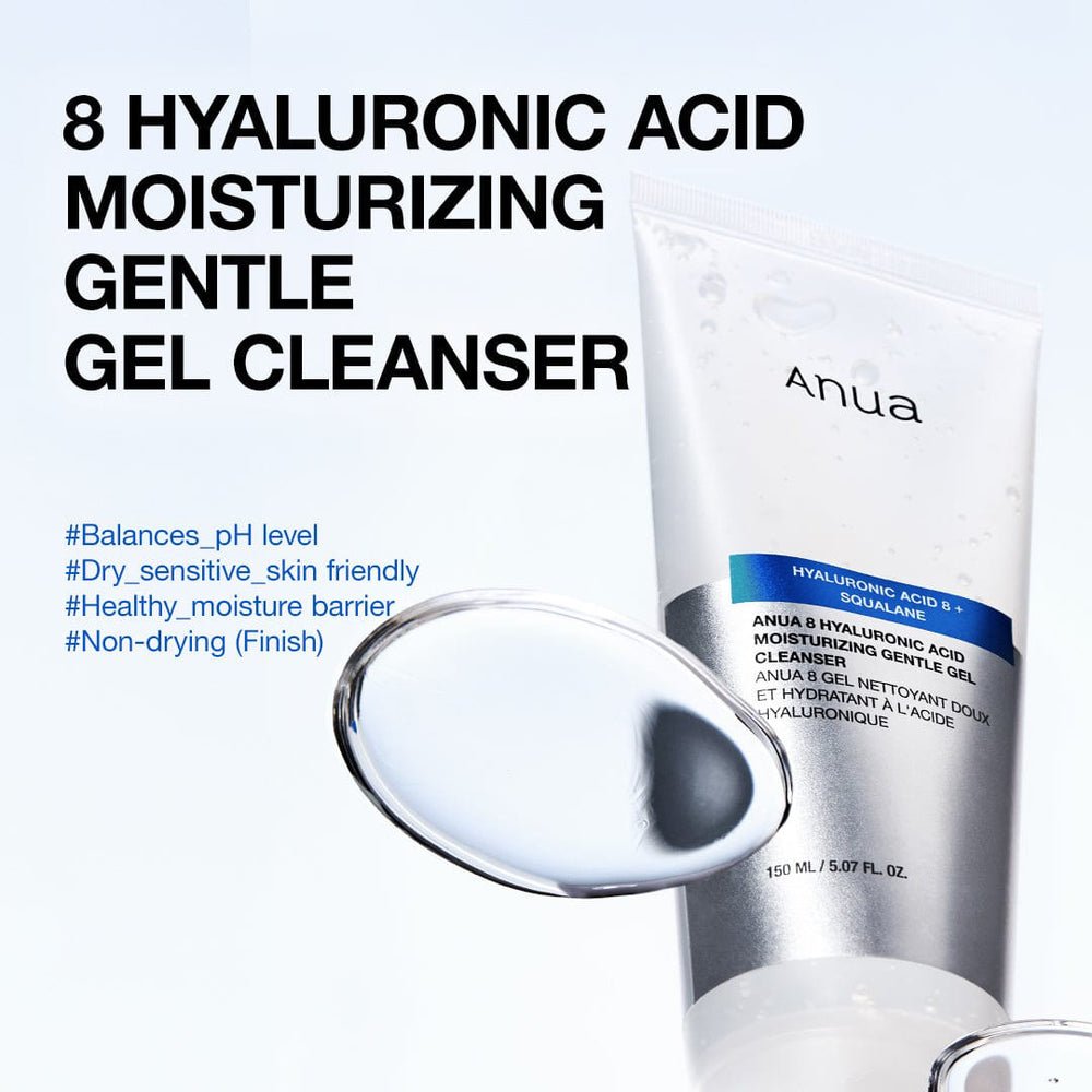 ANUA 8 HYALURONIC ACID MOITURIZING GENTLE GEL CLEANSER